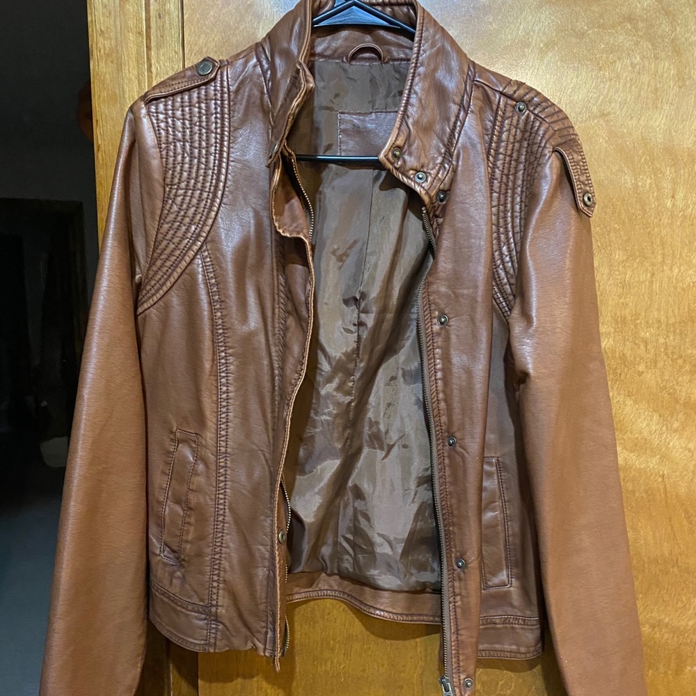Medium Aeropostale Faux Leather Jacket